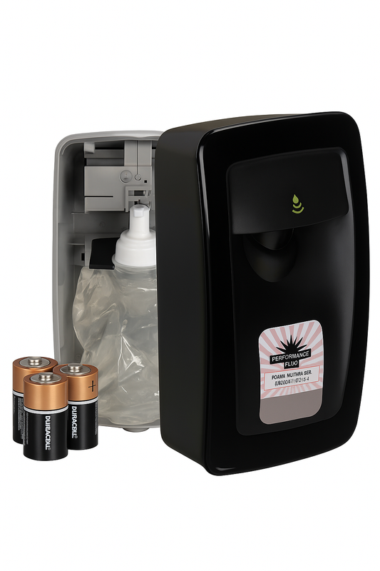 Performance Plus No Touch M-Fit Dispenser 018 Black / Black, Plastic 1/ea