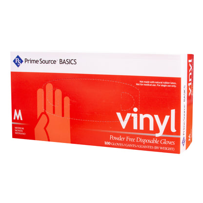 Medium Vinyl Powder Free Glove, Clear, Prime Source , 1000/cs