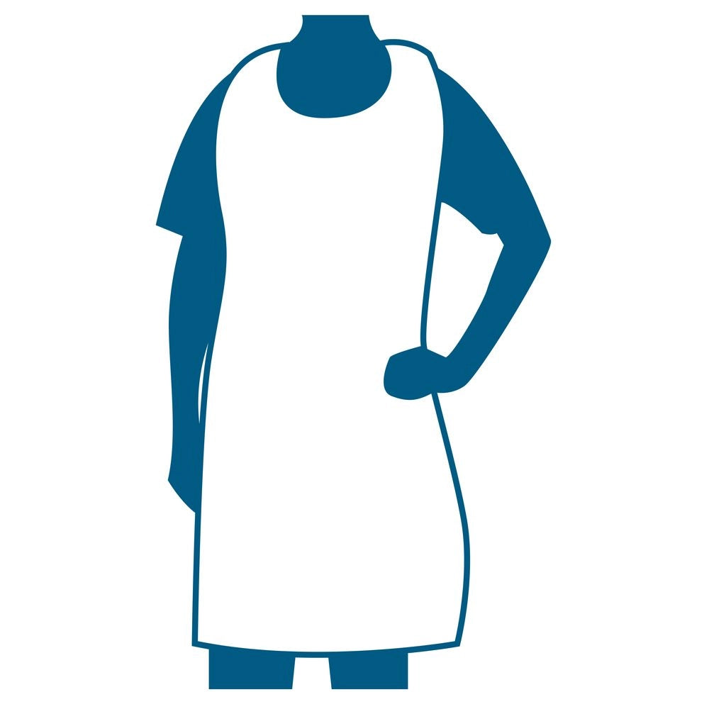 24x42 Polyethylene Apron 13 Mic/0.51 mil, Empress 100/pk