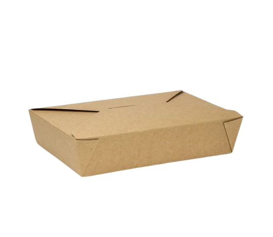 #3 Kraft Folded Takeout Box 7.75x5.5x2.5 Empress 200/cs
