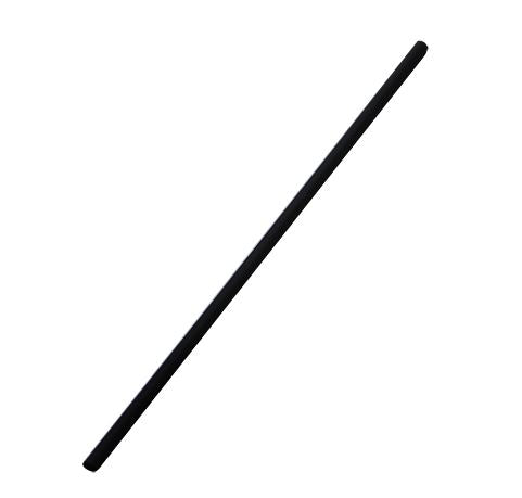 5.25 inch Single-Tube Stir-Straws, Polypropylene, Black, 1,000/pack