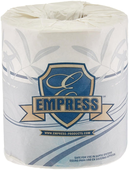 4.25x3.5 Empress Premium Bath Tissue, White, 500 sheets, 2-Ply, 96/cs