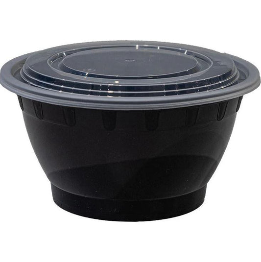 48oz Round Bowls with Lids, 150/cs