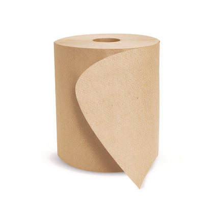 8x800 Boardwalk Green Universal Roll Towels, 1-Ply, Natural, 6/cs