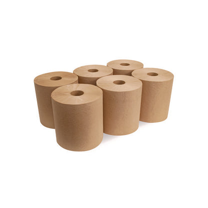 8x800 Boardwalk Green Universal Roll Towels, 1-Ply, Natural, 6/cs