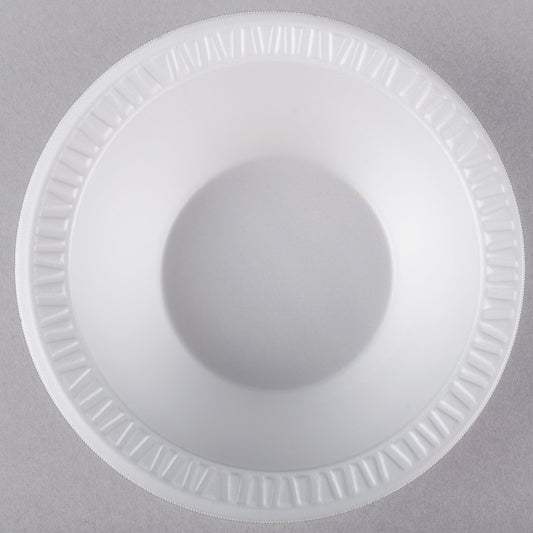 10-12oz Dart Foam Non-Laminated Bowl White 8 / 125 cs