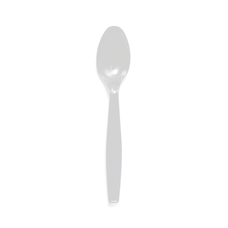Empress Heavy Weight Teaspoon Polystyrene White Dense Pack 1000/cs
