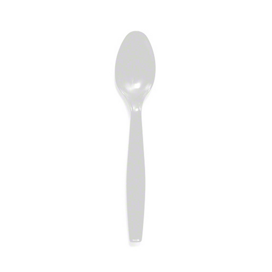Empress Heavy Weight Teaspoon Polystyrene White Dense Pack 1000/cs