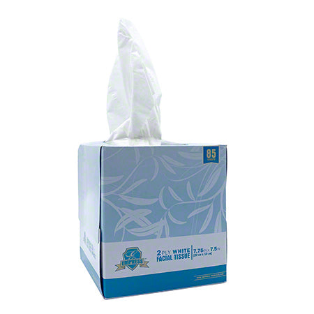 7.75x7.5 Empress Facial Tissue Cubed, White, 2-Ply 36 / 85 cs