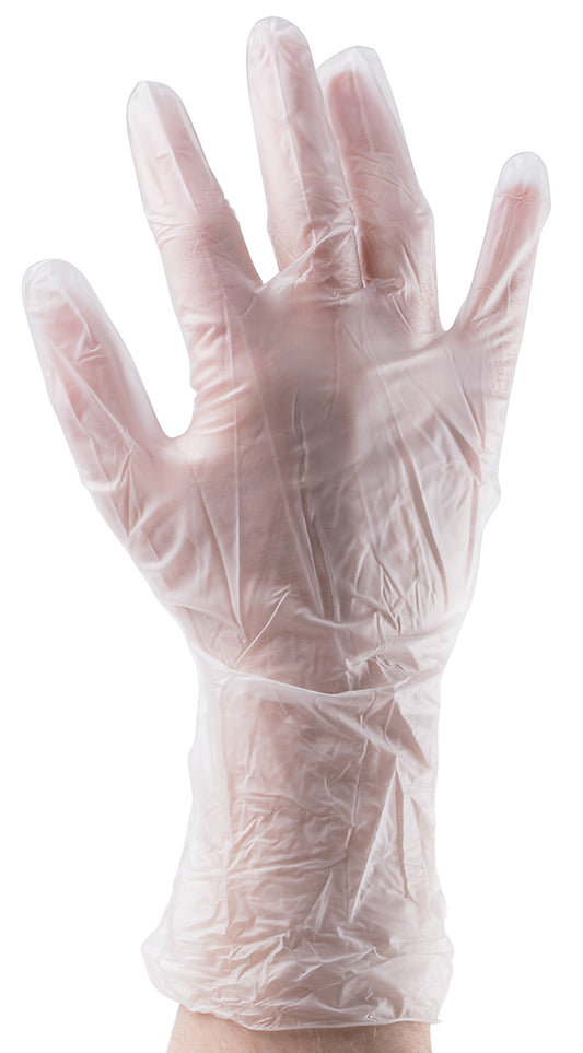 Medium Vinyl Powder Free Glove, Clear, Prime Source , 1000/cs