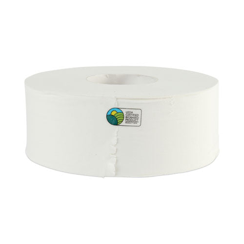 JRT Bath Tissue, Jumbo, Septic Safe, 2-Ply, White, 3.3x1,000 ft, 12 Rolls/ct