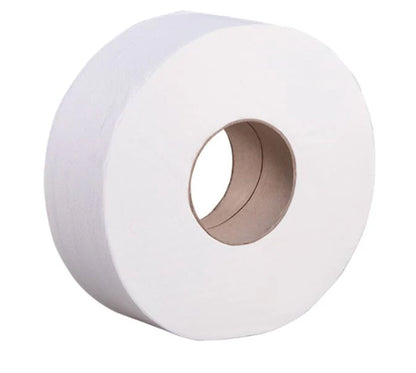 3.2x525 2 Ply Jumbo Roll Bath Tissue - VIRGIN, White, 9 Inch, Empress Elite, 12 Rolls