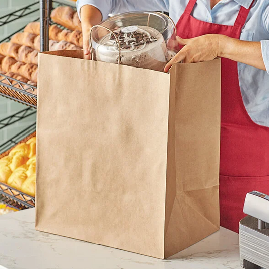 70# Duro Grande Basis Twist Handle Bag 16x11x18.25 Kraft 200/cs