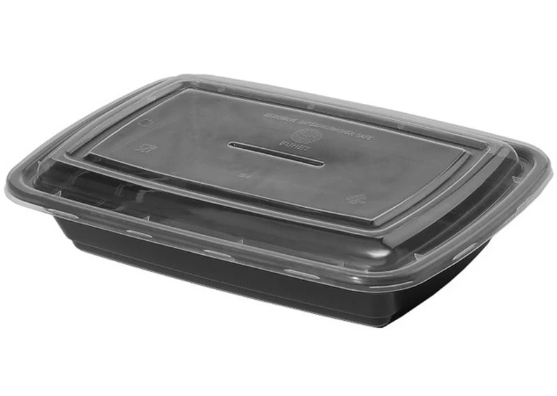 30oz Rectangular Food Containers with Lids, Combo Pack 150/cs
