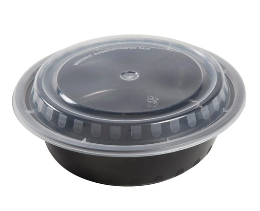 16oz Round Containers with Lids, 150/cs