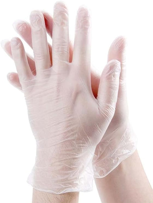 Embossed Polyethylene Disposable Gloves, Large, Powder-Free, Clear, 500/Box, 4 Boxes/cs