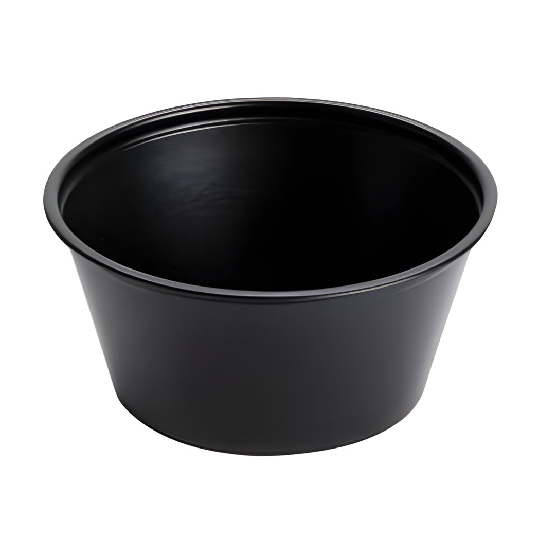 2oz Prime Source Polypropylene Portion Cups, Black 2500/cs