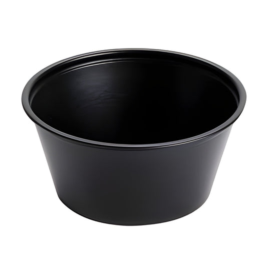 2oz Prime Source Polypropylene Portion Cups, Black 2500/cs